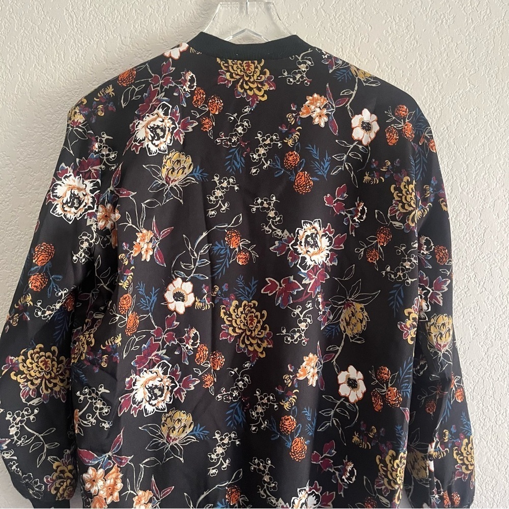 SOPHIE RUE Floral Bomber Jacket Size Small - Picture 8 of 9
